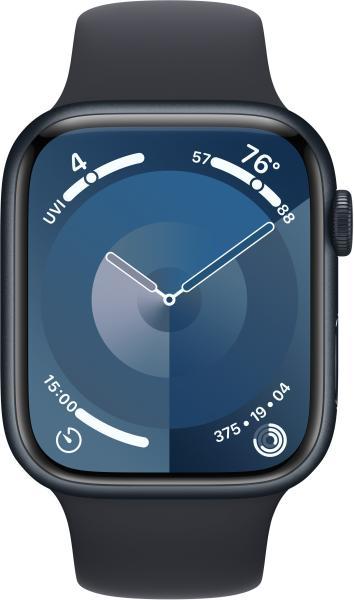 Apple Watch Series 9 Cellular 45mm (Smartwatch, bratara fitness