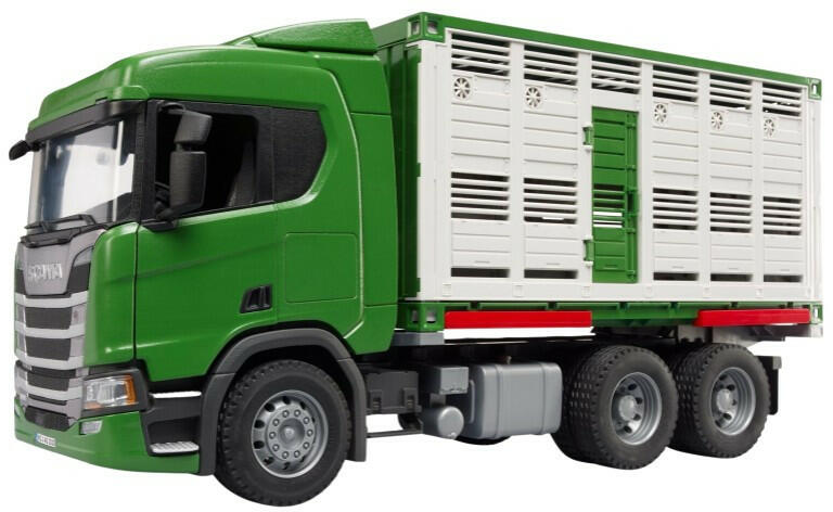 Scania Super 560R állatszállító teherautó tehénfigurával 1: 16 (3548)