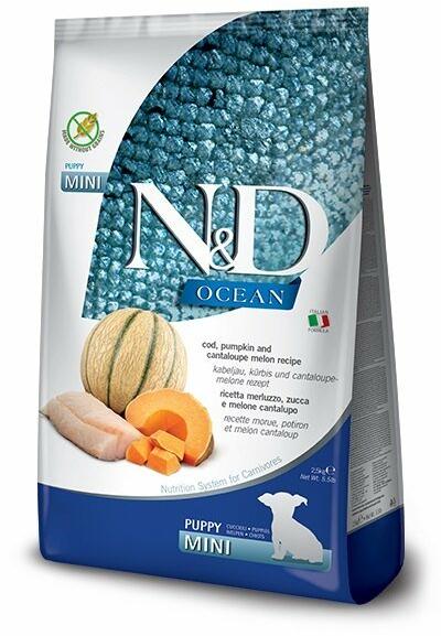 Ocean Puppy Mini Cod & Pumpkin & Cantaloupe melon 800 g