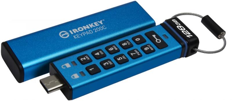 IronKey Keypad 200C 128GB USB-C (IKKP200C/128GB)