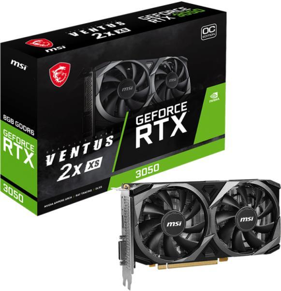 GeForce RTX 3050 VENTUS 2X XS OC 8GB GDDR6 128bit (V809-4266R)