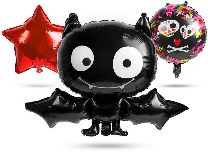 5 darabos fólia lufi szett - Halloween - Denevér