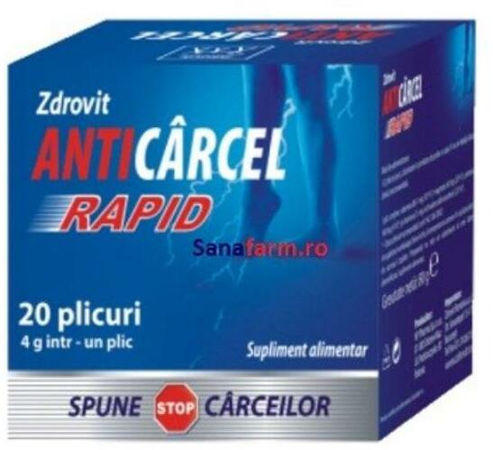 Zdrovit Anticarcel Rapid Zdrovit, 20 doze (Suplimente nutritive) - Preturi
