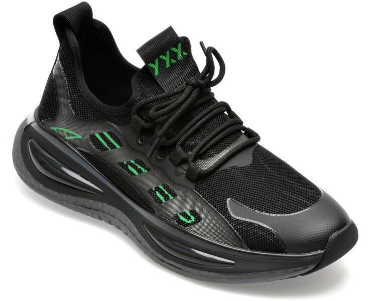 Gryxx Pantofi GRYXX negri, 3797, din material textil 43 (Încălţăminte  sport) - Preturi