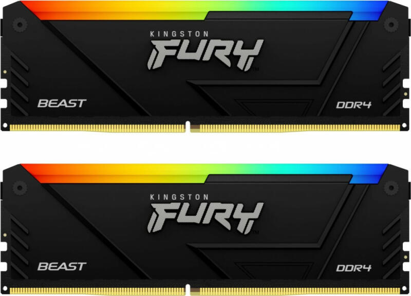 Kingston FURY Beast RGB 8GB (2x4GB) DDR4 3600MHz KF436C17BB2A/8