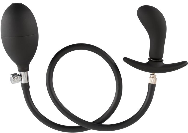 Inflatable Plug - pumpálható, tágító anál tágító dildó (fekete)