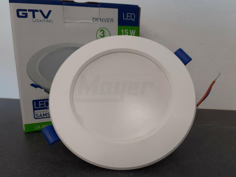 LED mélysugárzó lámpa, DENVER, sülly, 15W, 1350lm, IP54, 4000K, integrált vezérlés, Samsung chip (GTV-LD-DNV15W-NB)