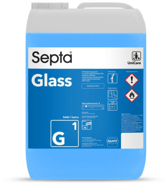 Üvegtisztító koncentrátum SEPTA GLASS G1 10L