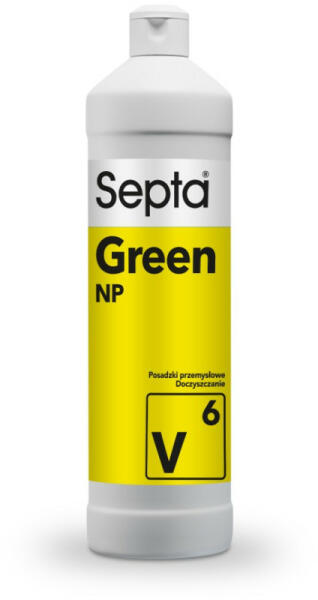 Professzionális készítmény az erős szennyeződések eltávolítására SEPTA GREEN NP V6 1L