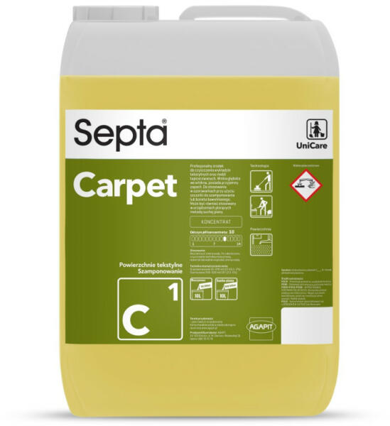 Sampon szőnyegek és kárpitozott bútorok mosásához SEPTA CARPET C1 10L