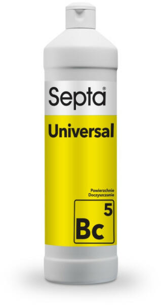 Professzionális tisztítószer koncentrátum erős szennyeződésekhez SEPTA UNIVERSAL BC5 1L