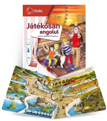 Interaktív foglalkoztató hangoskönyv - Játékosan angolul (34535)