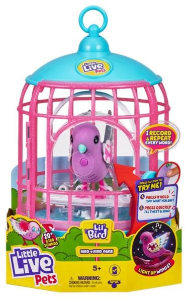 Little Live Pets - Polly Pearl papagáj kalitkában (26404)