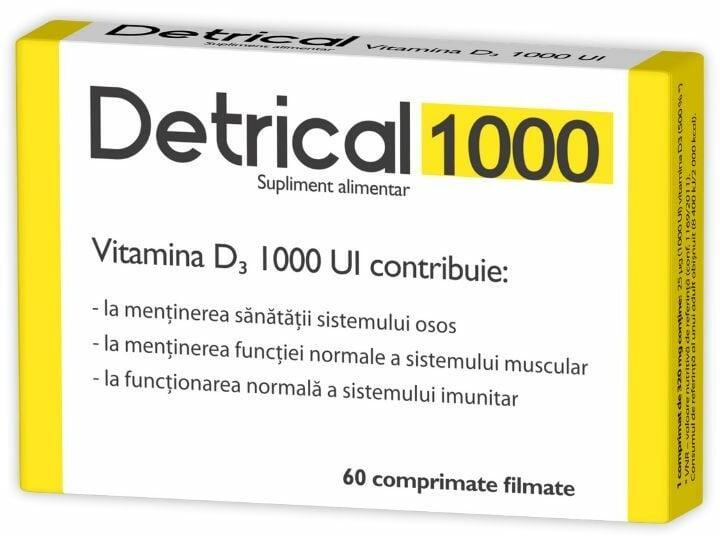 Zdrovit Detrical 1000, 60 comprimate (Suplimente nutritive) - Preturi