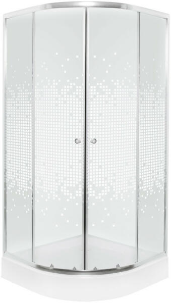 Pixel White 80 + tray round (PIXEL-80-WH-Z-BR-PL)