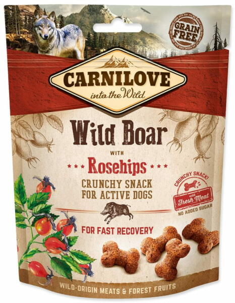 Crunchy snack vaddisznó és csipkebogyó 200 g