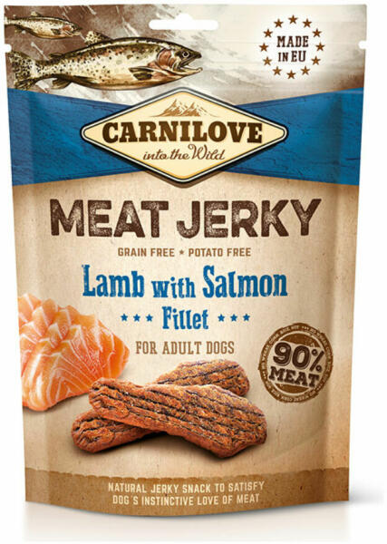 Jerky Snack Lamb with Salmon Fillet bárány és lazac 100 g