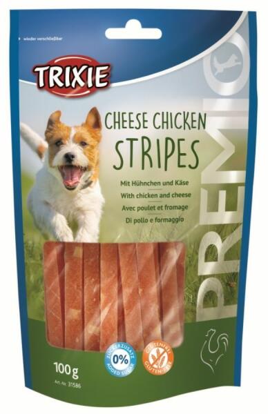 Premio Chicken Cheese Stripes csirke és sajt 100 g (31586)