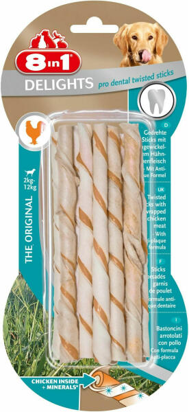 Delights Pro Dental Twisted Sticks csirkehúsos 10 db 55 g