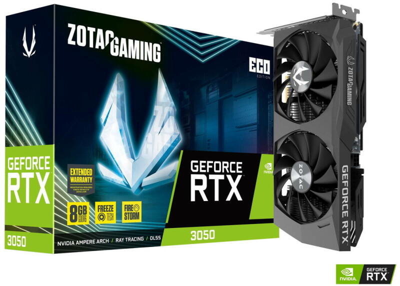 GeForce RTX 3050 ECO 8GB GDDR6 (ZT-A30500K-10M)
