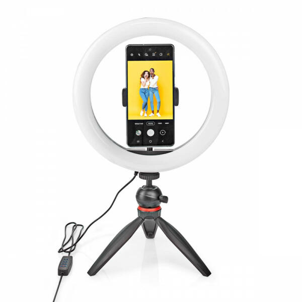 Nedis Mobiltelefon Állvány Világítással - Vloggereknek - 20 cm - Színhő  2700 - 6700 K (RLSTND100BK) vásárlás, olcsó Fényképező, kamera állvány  árak, akciók