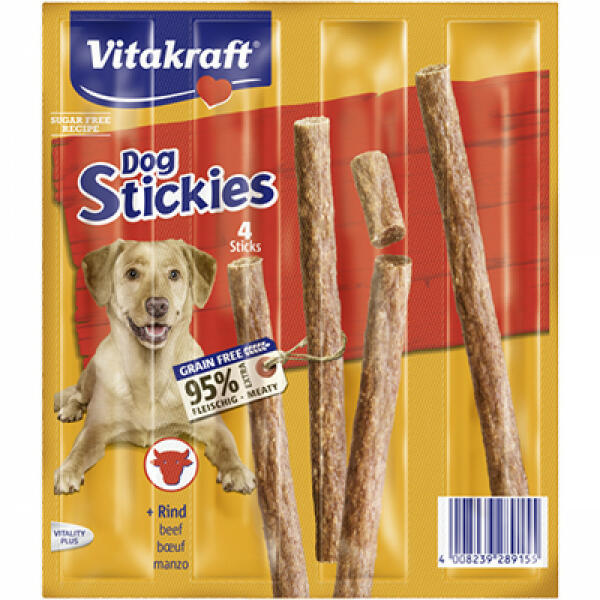 Dog Stickies marhahússal 4x11 g