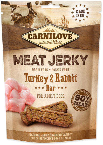 Jerky Snack Turkey Rabbit Bar nyúl és pulyka 100 g