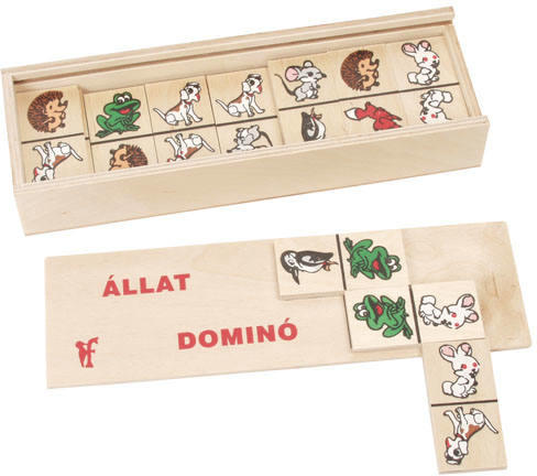 Fa állatos dominó