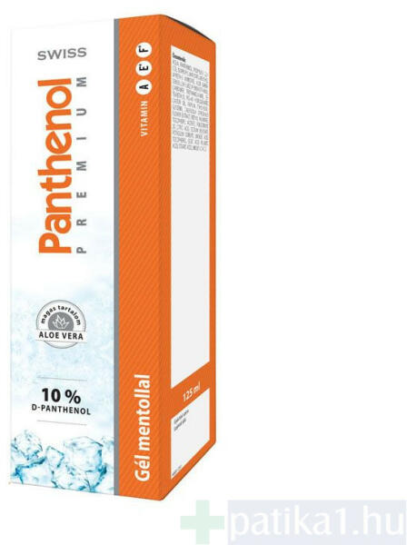 Panthenol 10% gél mentol 125 ml