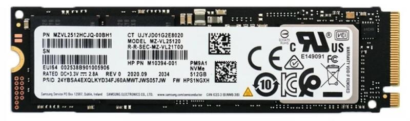 内蔵型SSD Samsung MZVL2512HDJD-00B07 512GB SSD Samsung PM9A1a 512GB M.2 (MZVL2512HDJD-00B07) (Solid State Drive