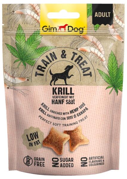 Train&Treat krill és kendermag 125 g