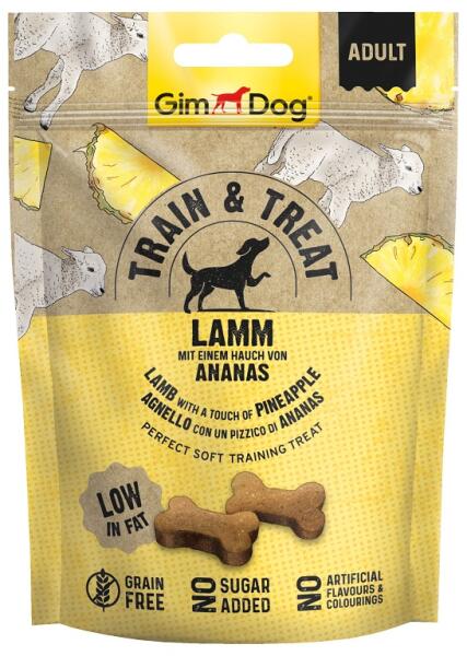 Train&Treat bárány és ananász 125 g