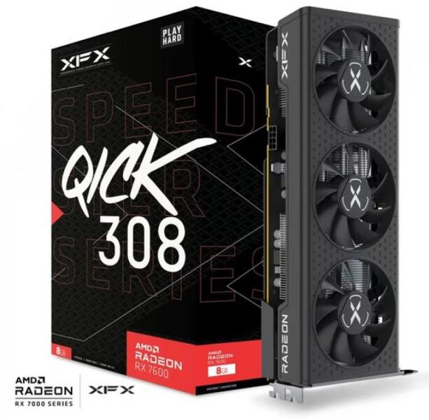 SPEEDSTER QICK 308 AMD Radeon RX 7600 Black (RX-76PQICKBY)