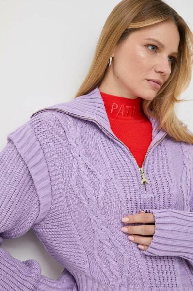 Vásárlás: Patrizia Pepe pulóver női, lila, garbónyakú - lila 40 Női pulóver  árak összehasonlítása, pulóver női lila garbónyakú lila 40 boltok