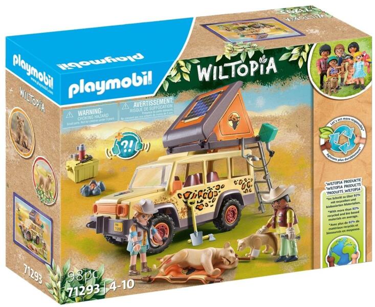 Vásárlás: Playmobil Wiltopia Terepjáróval az oroszlánok között játékszett  (71293) Playmobil árak összehasonlítása, Wiltopia Terepjáróval az  oroszlánok között játékszett 71293 boltok