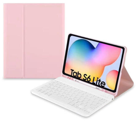 SC Pen tok billentyűzettel Samsung Galaxy Tab S6 Lite 10.4'' 2020 / 2022,  rózsaszín (TEC922947)