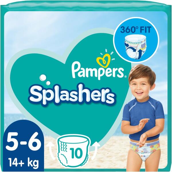 Pampers Splashers 5-6 Junior 14 kg+ 10 buc (Scutec) - Preturi