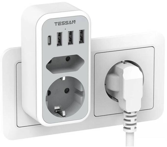 2 Plug + 4 USB (TS-328-DE)