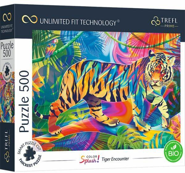 Prime - Színes tigris 500 db-os (37453)
