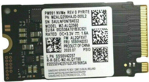 Samsung PM991 256GB M.2 (MZALQ256HAJD) (Solid State Drive SSD