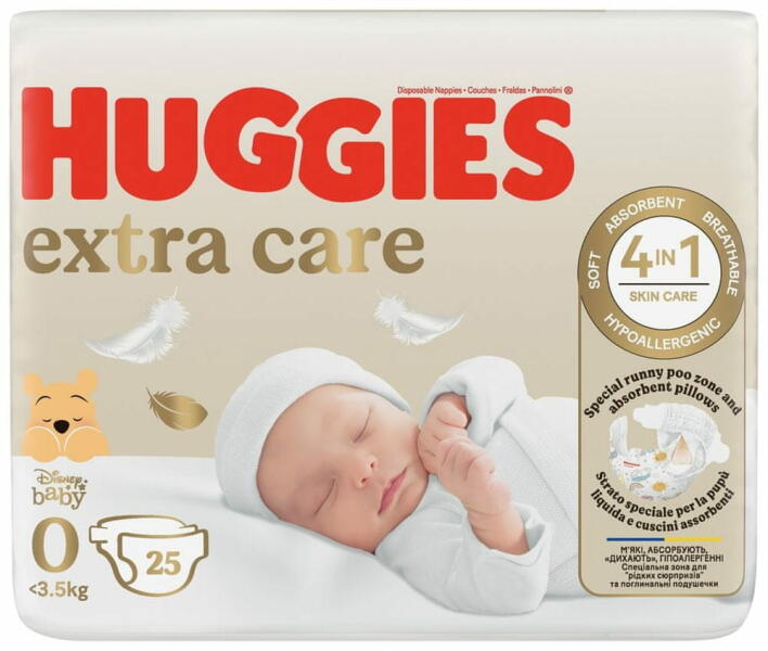 Vásárlás: Huggies Extra Care 0 25 db Pelenka árak összehasonlítása,  ExtraCare025db boltok