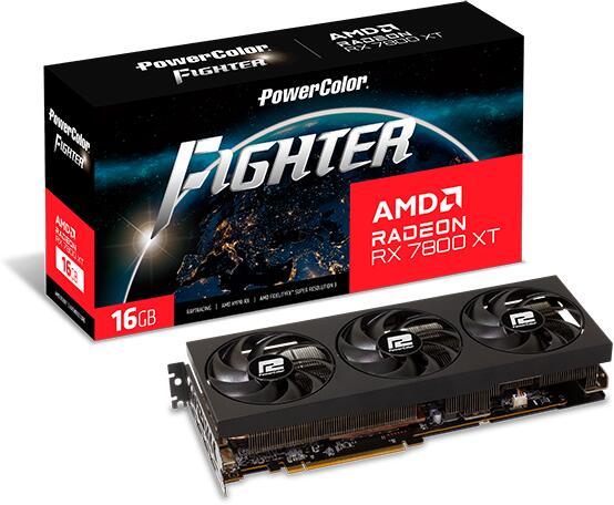 PW Fighter AMD Radeon RX 7800 XT 16GB (RX7800XT 16G-F/OC)