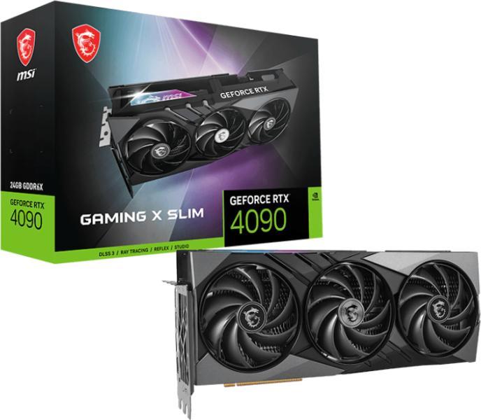 岩田 MSI GeForce RTX 4090 Gaming MSI GeForce RTX 4090 GAMING X SLIM 24GB GDDR6X 384bit (V510-263R