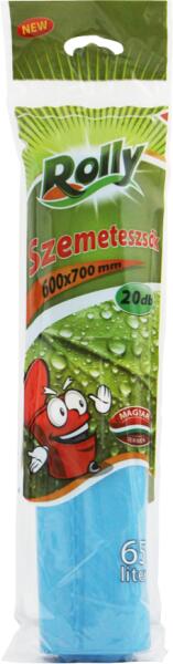szemeteszsák 65L 20 db-os kiszerelésben 60x70cm