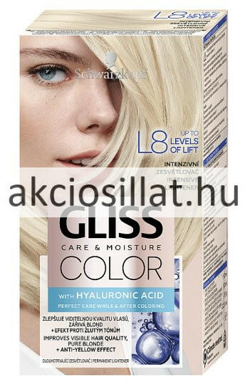 Gliss Color hajfesték L8 Világosító