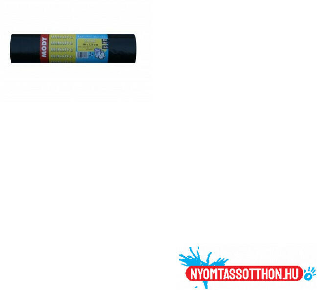 Szemeteszsák 160 liter 80 x 120 cm 10 db/tekercs Massive fekete (41798)