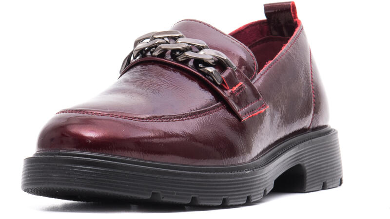 PASS Collection Pantofi dama eleganti, piele naturala lacuita, X4X400008B,  bordo (Pantof dama) - Preturi