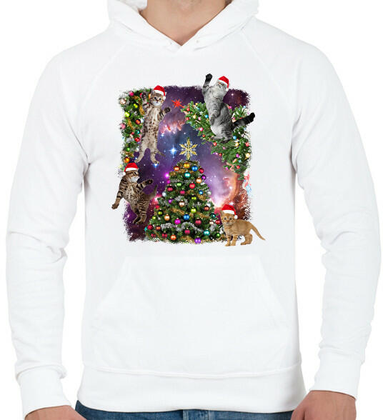 Vásárlás: printfashion Karácsonyi macskák - Férfi kapucnis pulóver - Fehér  Férfi pulóver árak összehasonlítása, Karácsonyi macskák Férfi kapucnis  pulóver Fehér boltok