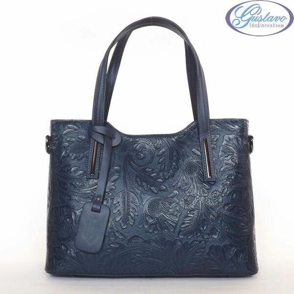 Vásárlás: GEUNINE LEATHER bőr táska nyomott mintás kék színű - gustavo - 25  110 Ft Női táska árak összehasonlítása, GEUNINE LEATHER bőr táska nyomott  mintás kék színű gustavo 25 110 Ft boltok