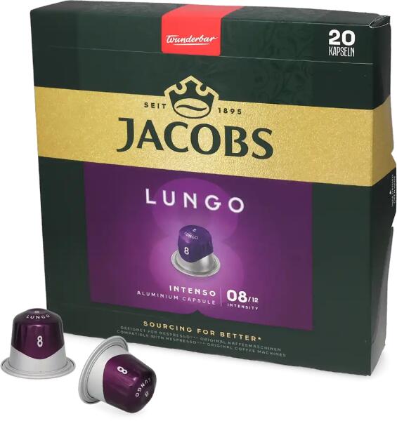 Vásárlás: Jacobs | Lungo 8 Intenso - 20 kapszula a Nespresso termékhez ...